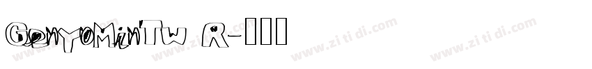 GenYoMinTW R字体转换